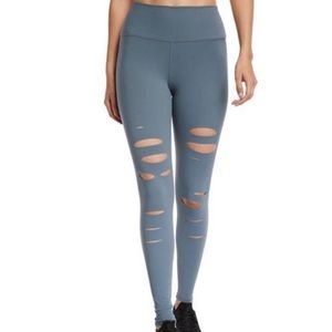 Alo High Waisted Ripped Warrior Leggings